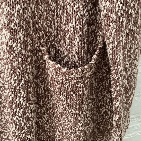 Natural Reflections Cozy Comfy Oversized Hooded Cardigan Sweater Layers Brown - Picture 7 of 15